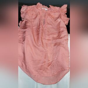 7 for all Mankind Coral blouse w/Flutter sleeves sz S